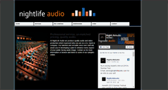 Desktop Screenshot of nightlifeaudio.com