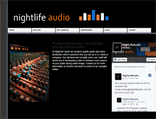 Tablet Screenshot of nightlifeaudio.com